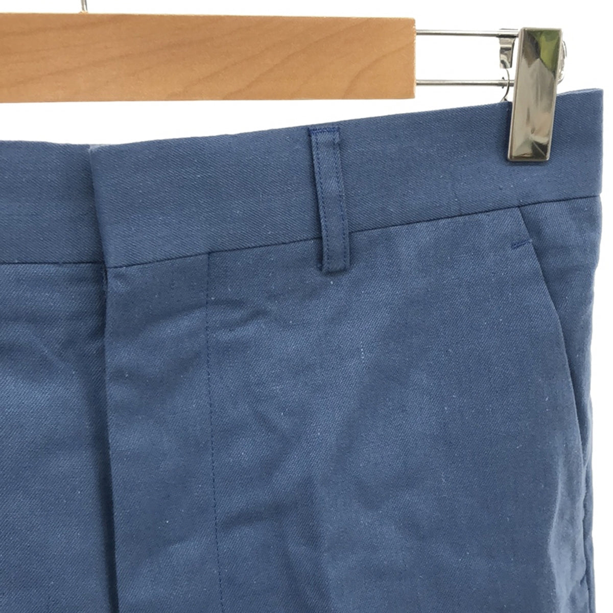 UNION LAUNCH / ユニオンランチ | TROUSERS コットン リネン ストレートパンツ | S | ブルー | レディース