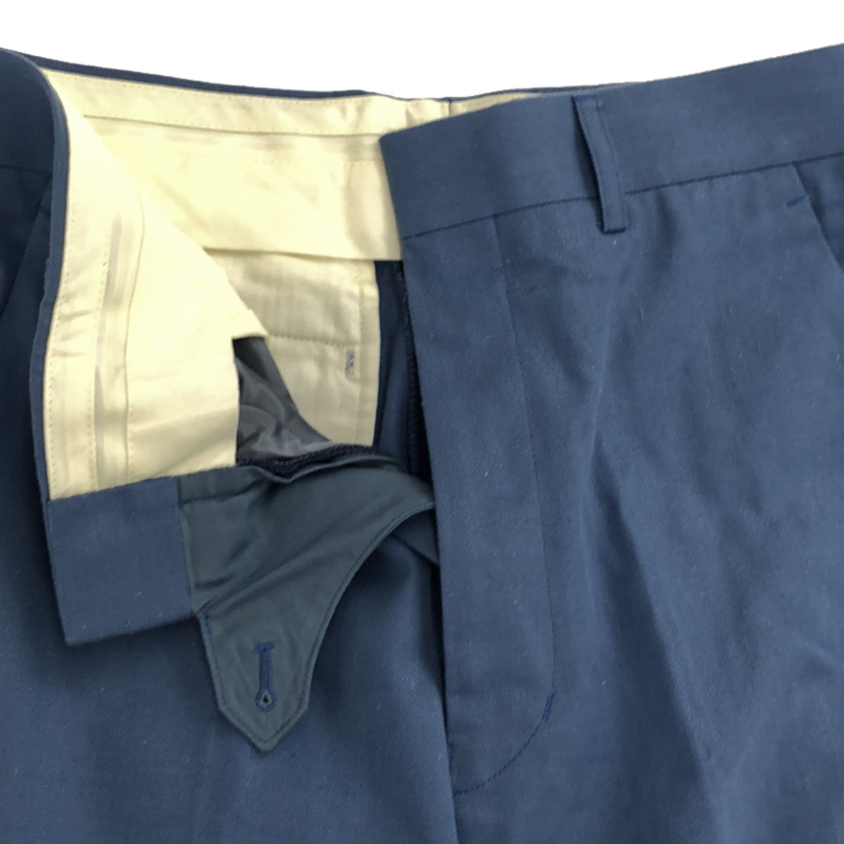 UNION LAUNCH / ユニオンランチ | TROUSERS コットン リネン ストレートパンツ | S | ブルー | レディース