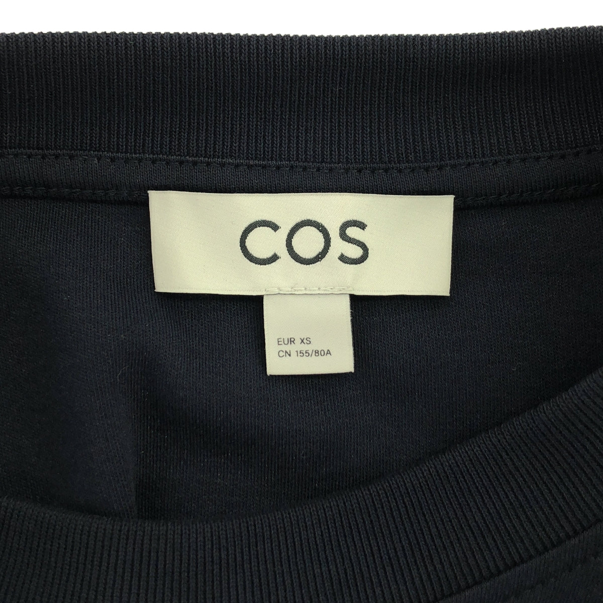 COS |不對稱口袋洋裝 | XS |海軍 |女性的