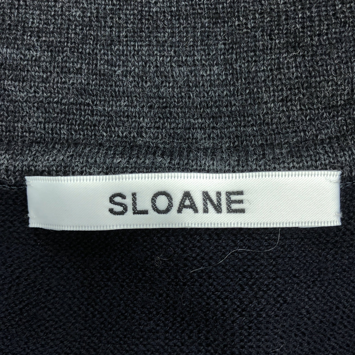 SLOANE / スローン | ウール ニット ポロシャツ | 5 | ネイビー | メンズ