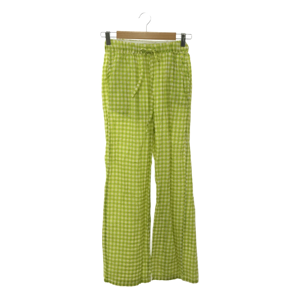 RHC Ron Herman | Drawstring Easy Pants with Inner Lining | XS | Green/Yellow/White | Women's