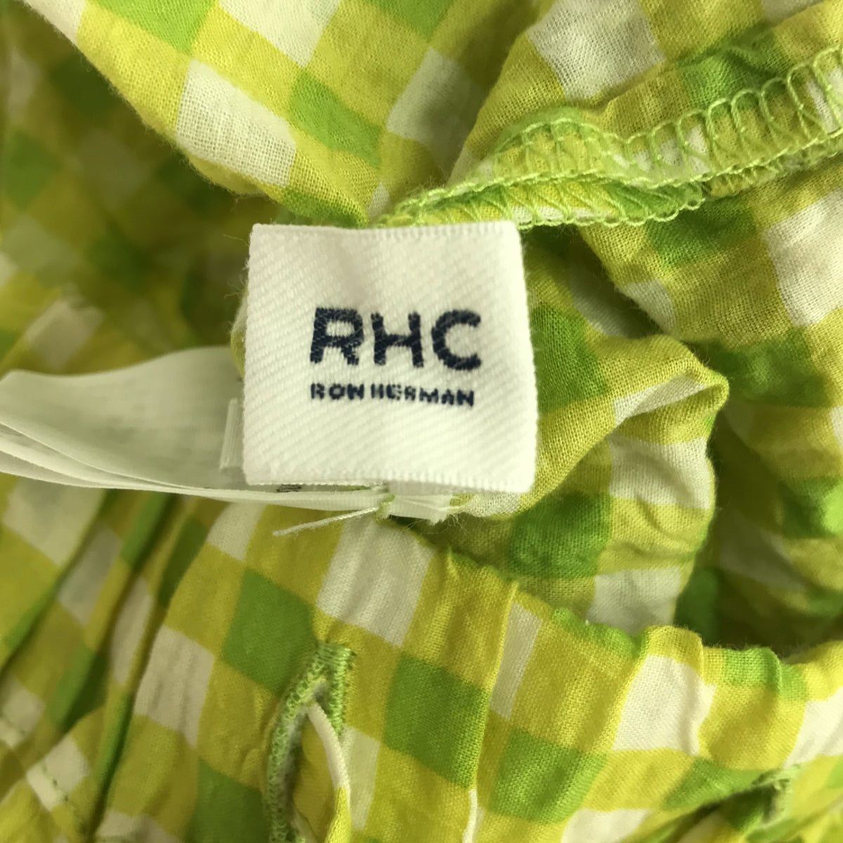 RHC Ron Herman | Drawstring Easy Pants with Inner Lining | XS | Green/Yellow/White | Women's