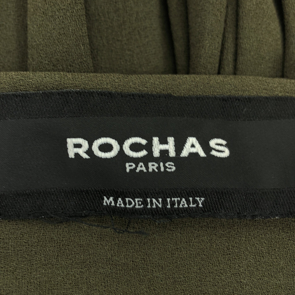 ROCHAS / ロシャス | ギャザー プリーツスカート | カーキ | レディース