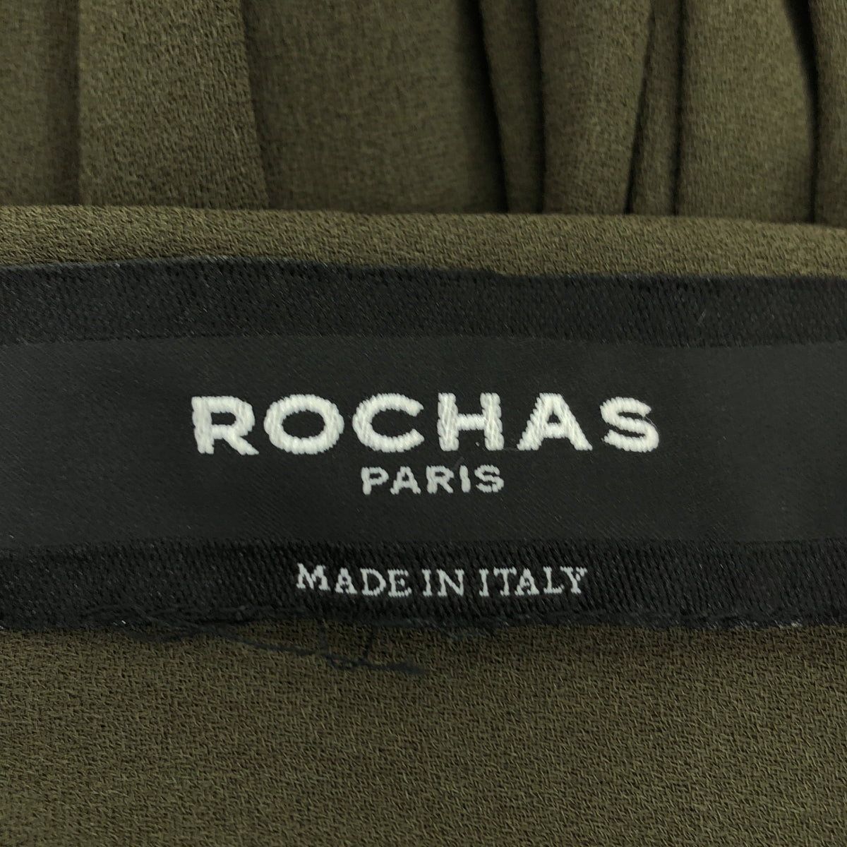 ROCHAS / ロシャス | ギャザー プリーツスカート | カーキ | レディース