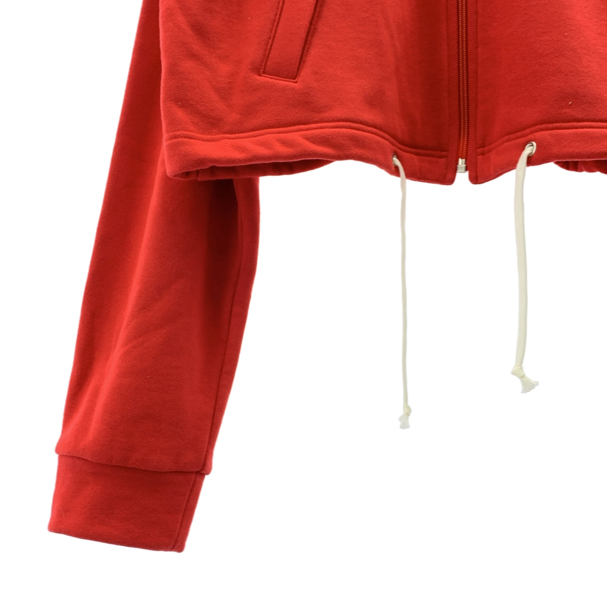 COMME des GARÇONS GIRL | 2025 春夏系列 | 圓領短拉鍊外套 | S 碼 | 紅色 | 女款