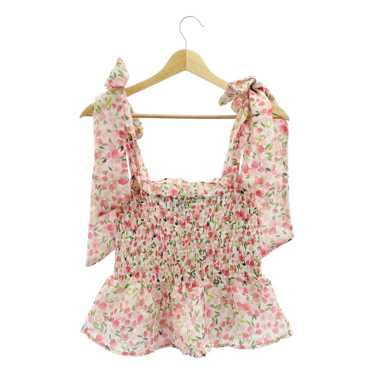 Sister Jane | Wild Hearts 露臍上衣 | 全身串珠印花褶皺無袖襯衫 | 有襯裡 | S 碼 |