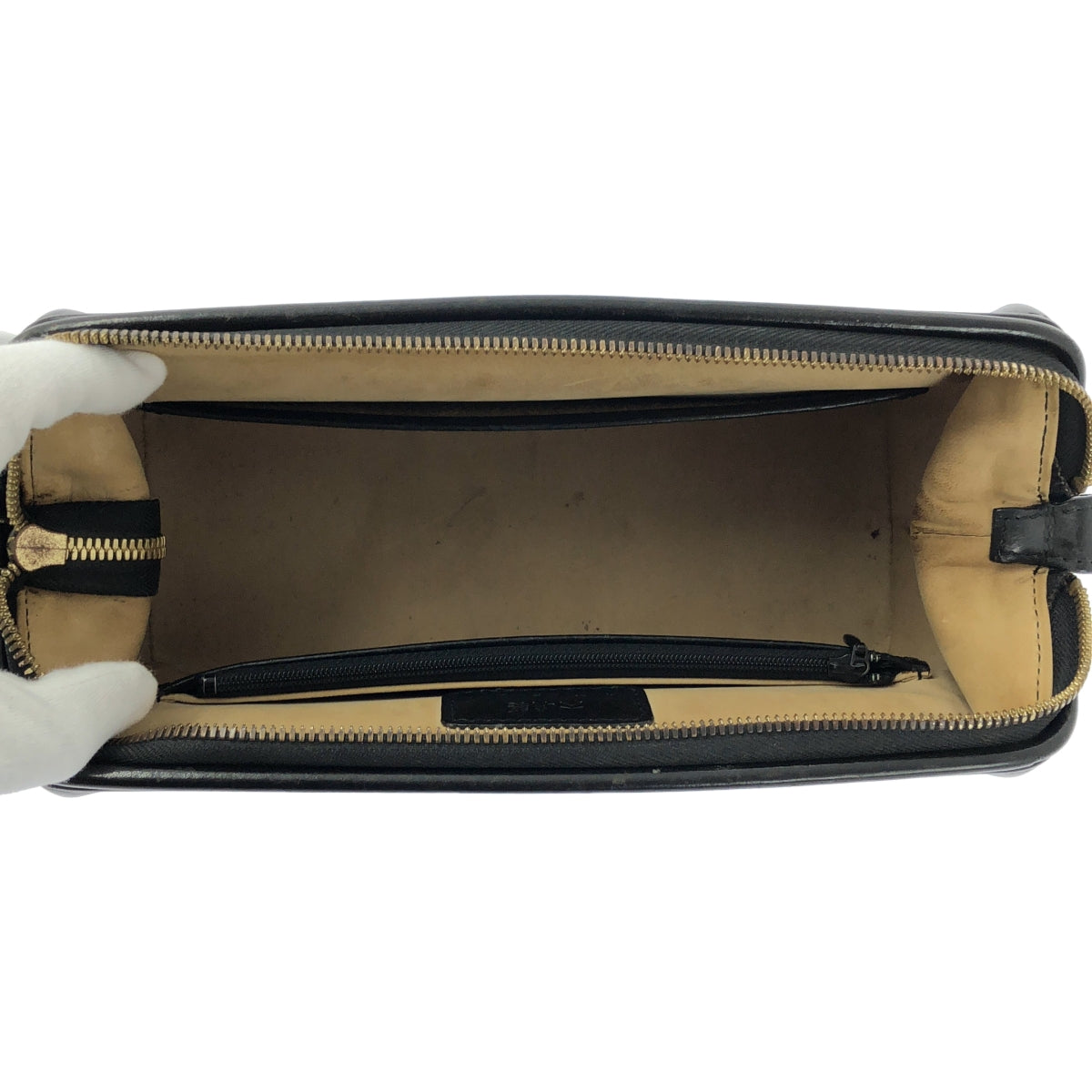 OHBA / 오하이 가방 | 가죽 베개 파우치 두 번째 클러치 백 | 블랙 | 남성