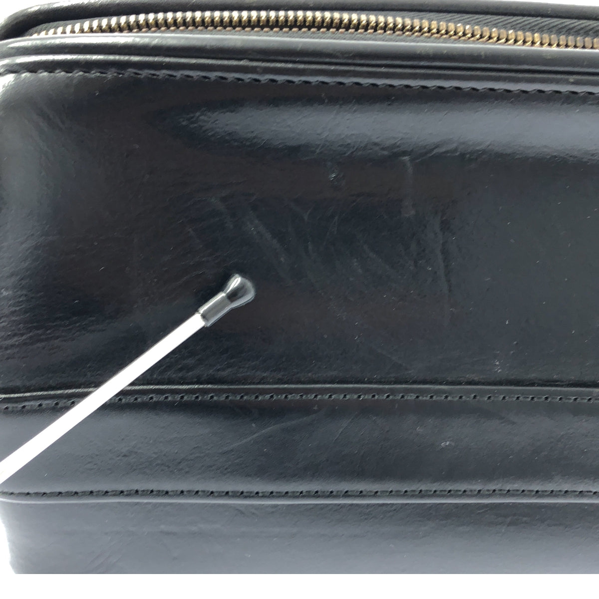 OHBA / 오하이 가방 | 가죽 베개 파우치 두 번째 클러치 백 | 블랙 | 남성