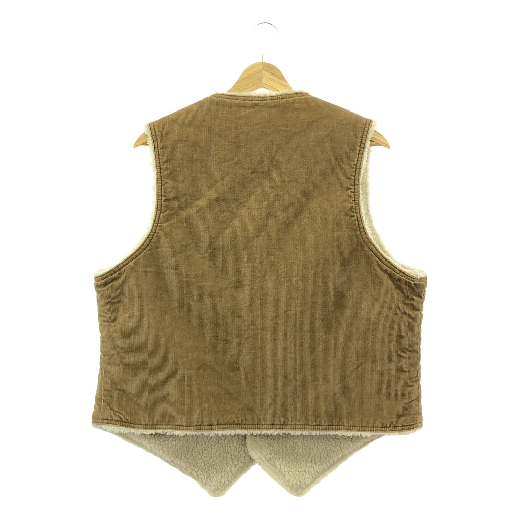Levi's | 估計是 1970 年代 ~ 復古 / 美國製造復古燈芯絨羊毛背心 / 60605-1523 | XL | 棕色 | 男款