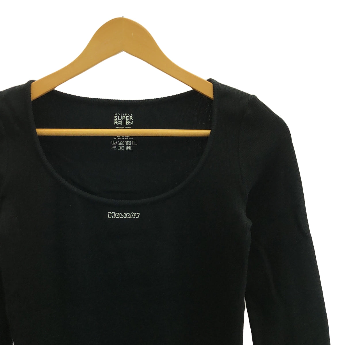 假期 | 2023秋冬 |超級羅紋圓領上衣 |均碼 |黑色 |女性的