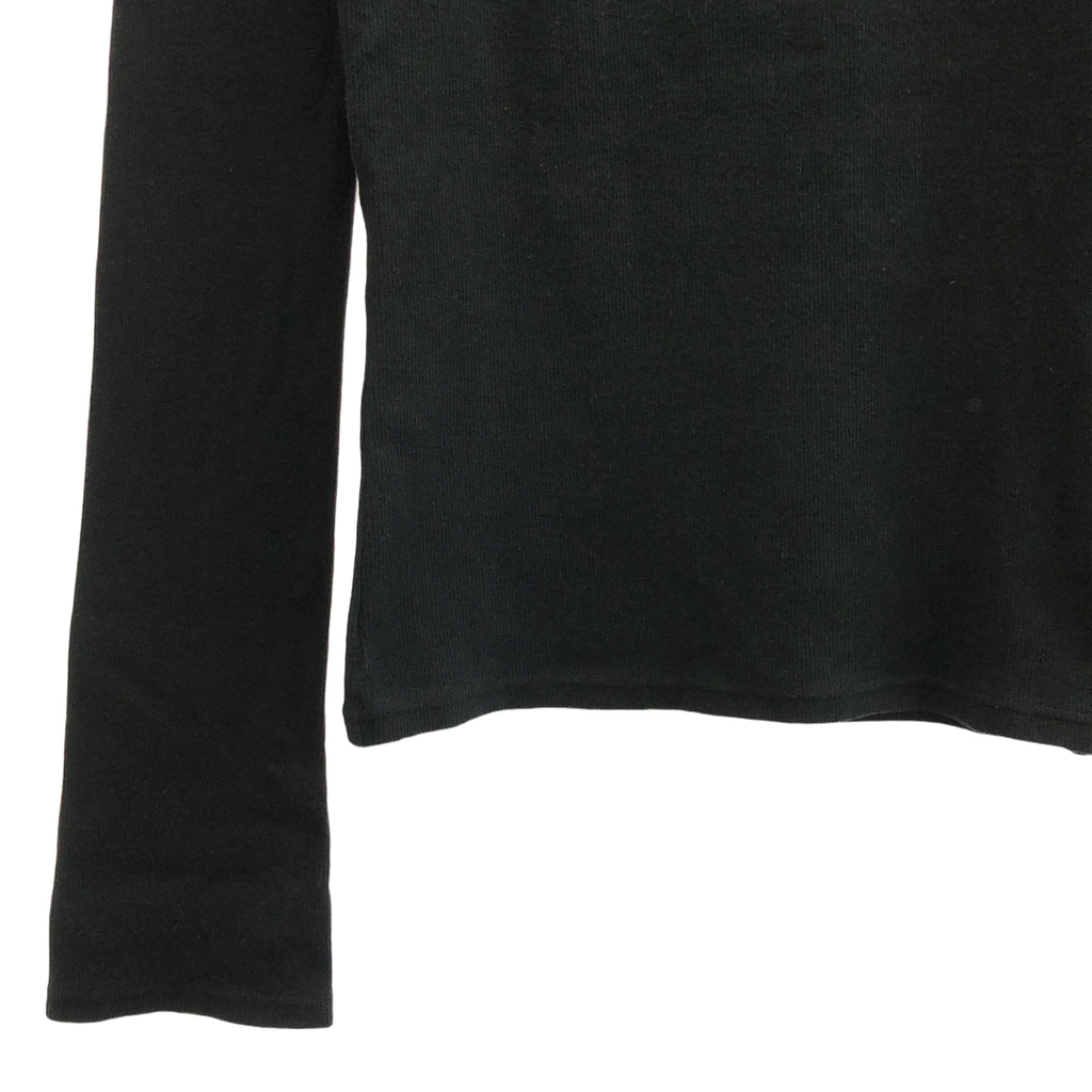 HOLIDAY / ホリデイ | 2023AW | SUPER RIB SCOOP-NECK TOPS スーパーリブ スクープネック カットソー | ONE SIZE | ブラック | レディース