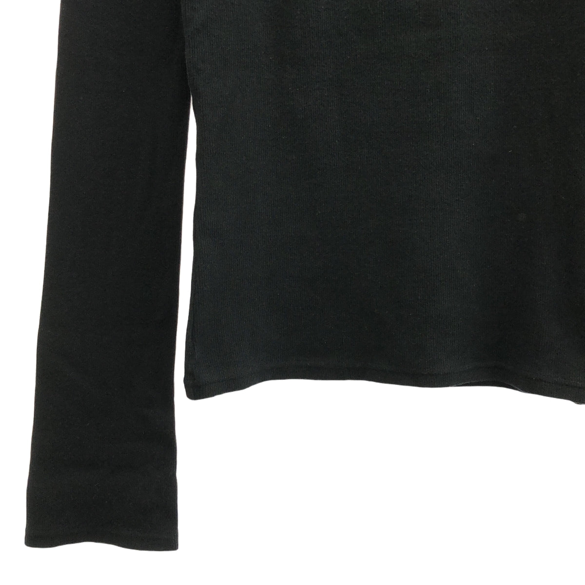 HOLIDAY / ホリデイ | 2023AW | SUPER RIB SCOOP-NECK TOPS スーパーリブ スクープネック カットソー | ONE SIZE | ブラック | レディース