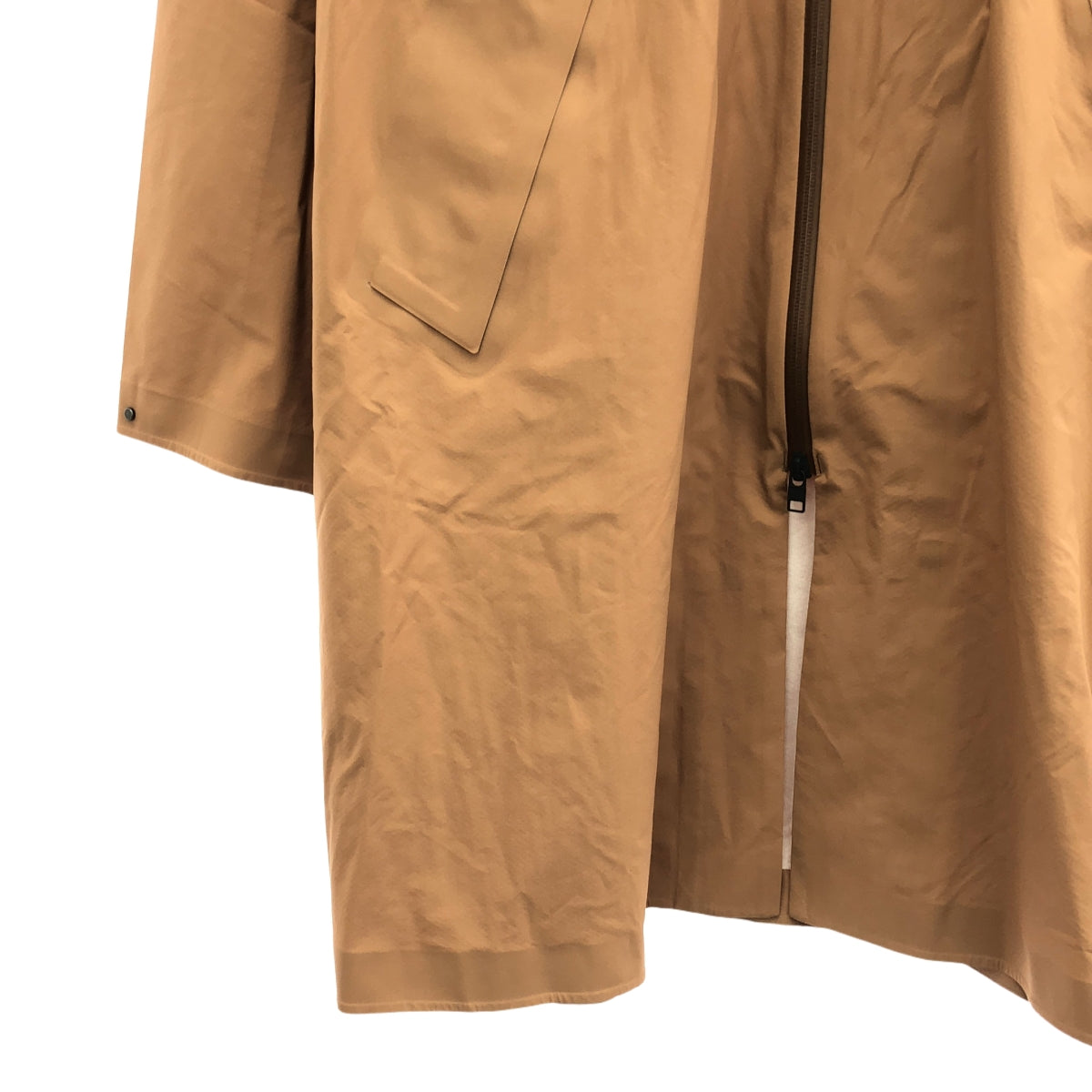 【美品】  DESCENTE / デサント | ZIP UP SOUTIEN COLLAR COAT ナイロン ジップアップ ステンカラーコート | 0 | ブラウン系 | メンズ