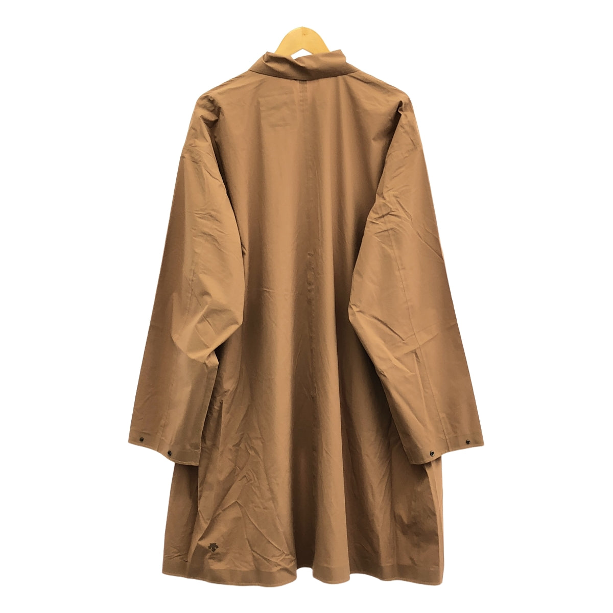 【美品】  DESCENTE / デサント | ZIP UP SOUTIEN COLLAR COAT ナイロン ジップアップ ステンカラーコート | 0 | ブラウン系 | メンズ