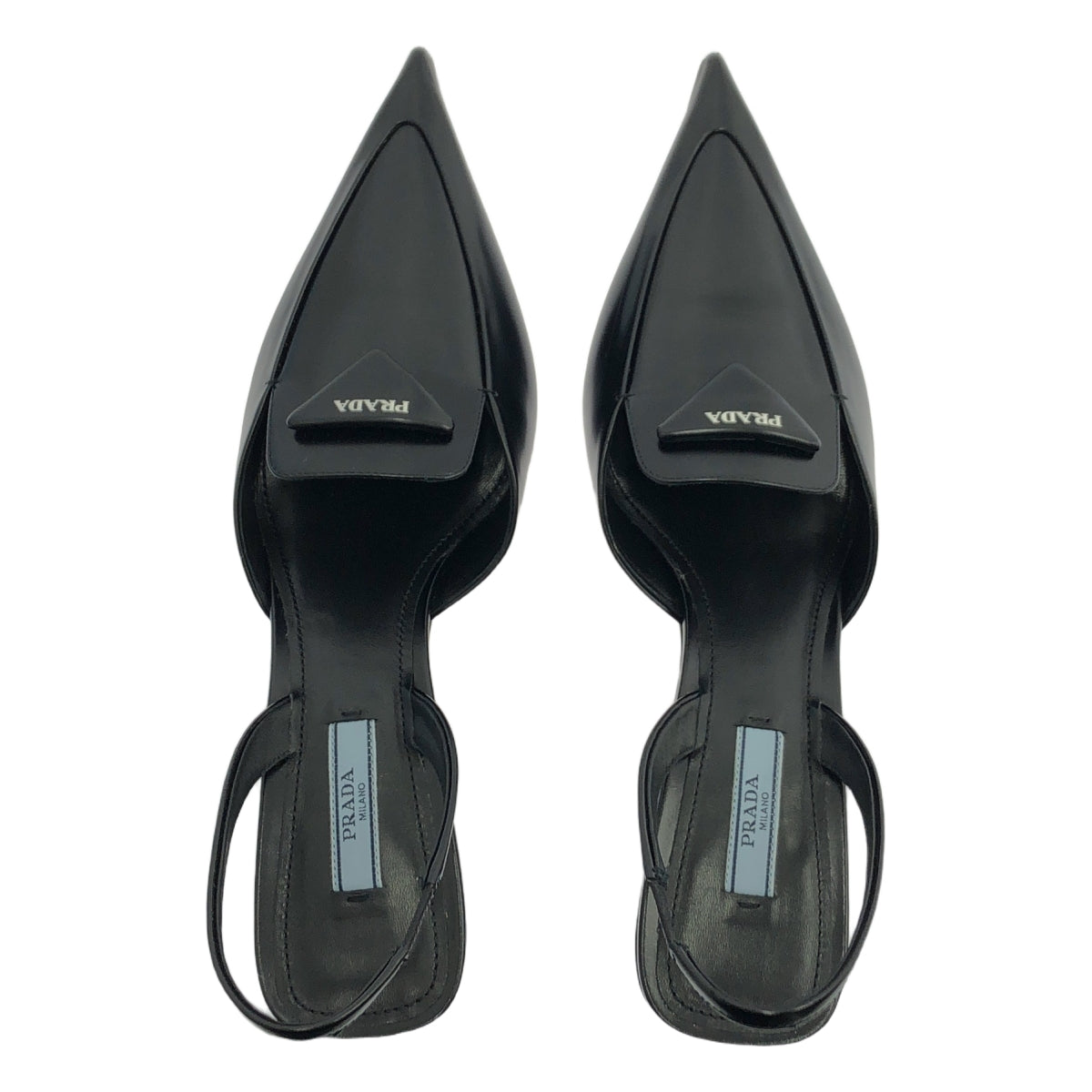 PRADA プラダ　スリングバック　ミュール　パンプス　ローヒール　38 350127200_12.jpg
