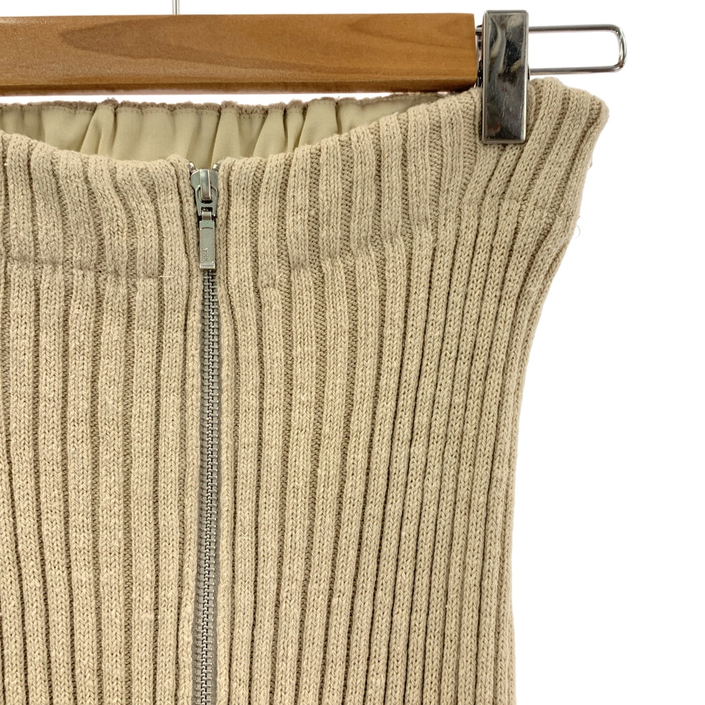 THE SHISHIKUI / シシクイ | RIB Skirt コットン センタージップ リブスカート | S | レディース