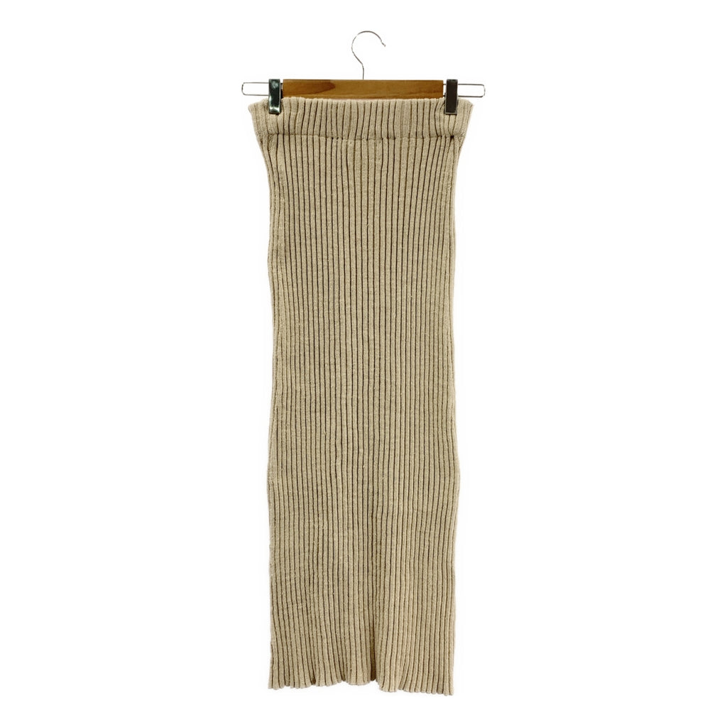 THE SHISHIKUI / シシクイ | RIB Skirt コットン センタージップ リブスカート | S | レディース