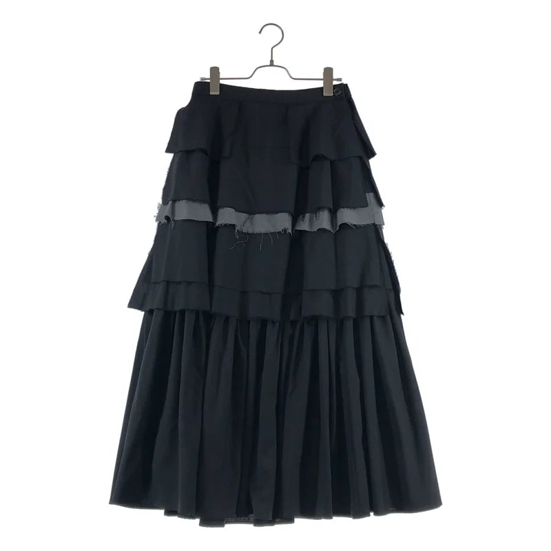 SUNAOKUWAHARA / スナオクワハラ | カットオフ サイドジップ ギャザー ボリューム スカート | 2 | レディース