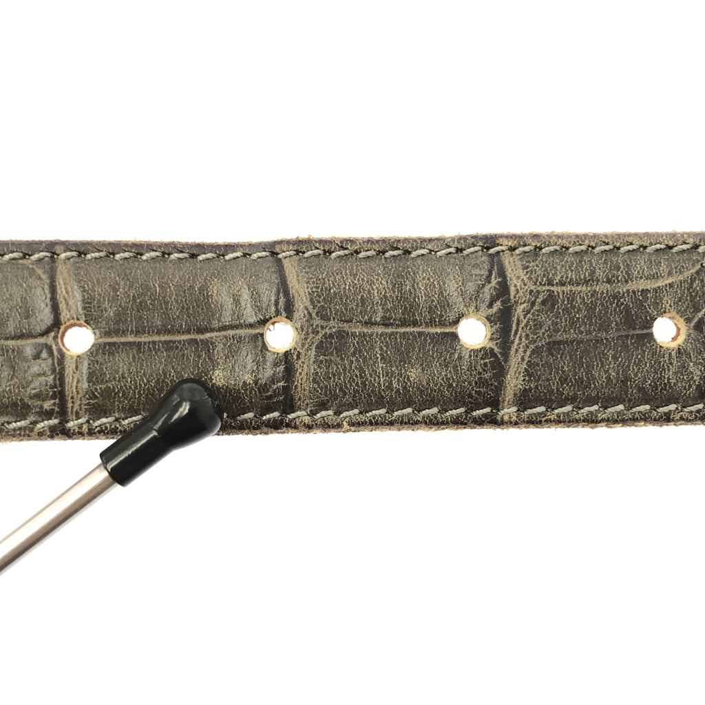 Felisi | 鱷魚紋壓花皮革皮帶 | 88/10 | 灰色 | 男士