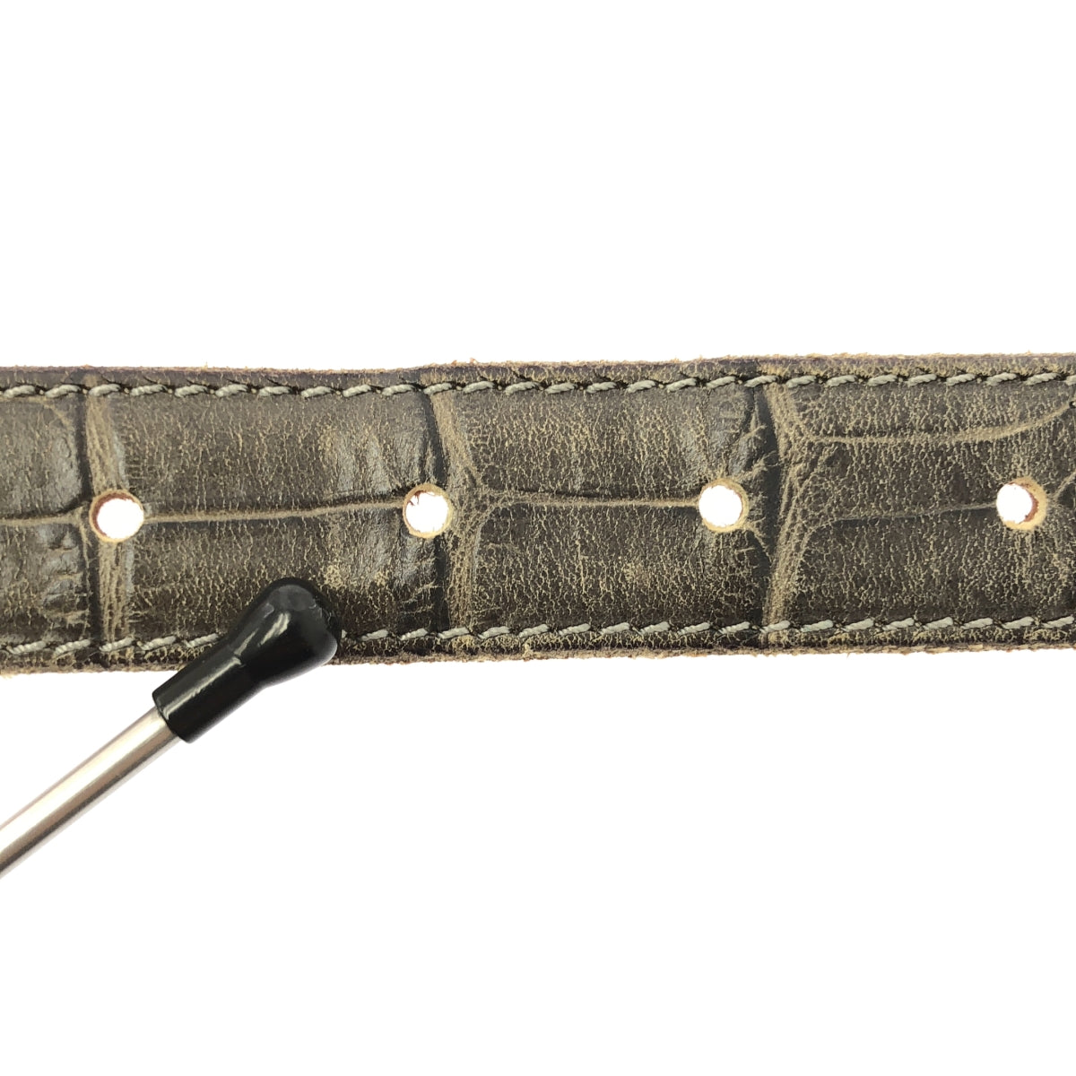 Felisi / 페리지 | 악어 몰드 가죽 벨트 | 88/10 | 그레이 | 남성