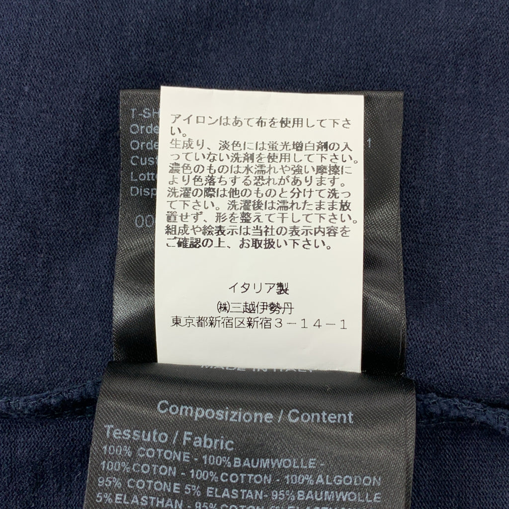 CALVIN KLEIN 205W39NYC / カルバンクライン 205ダブリュー39エヌワイシー | コットン ロゴ刺しゅう ショルダーライン カットソー | S | メンズ