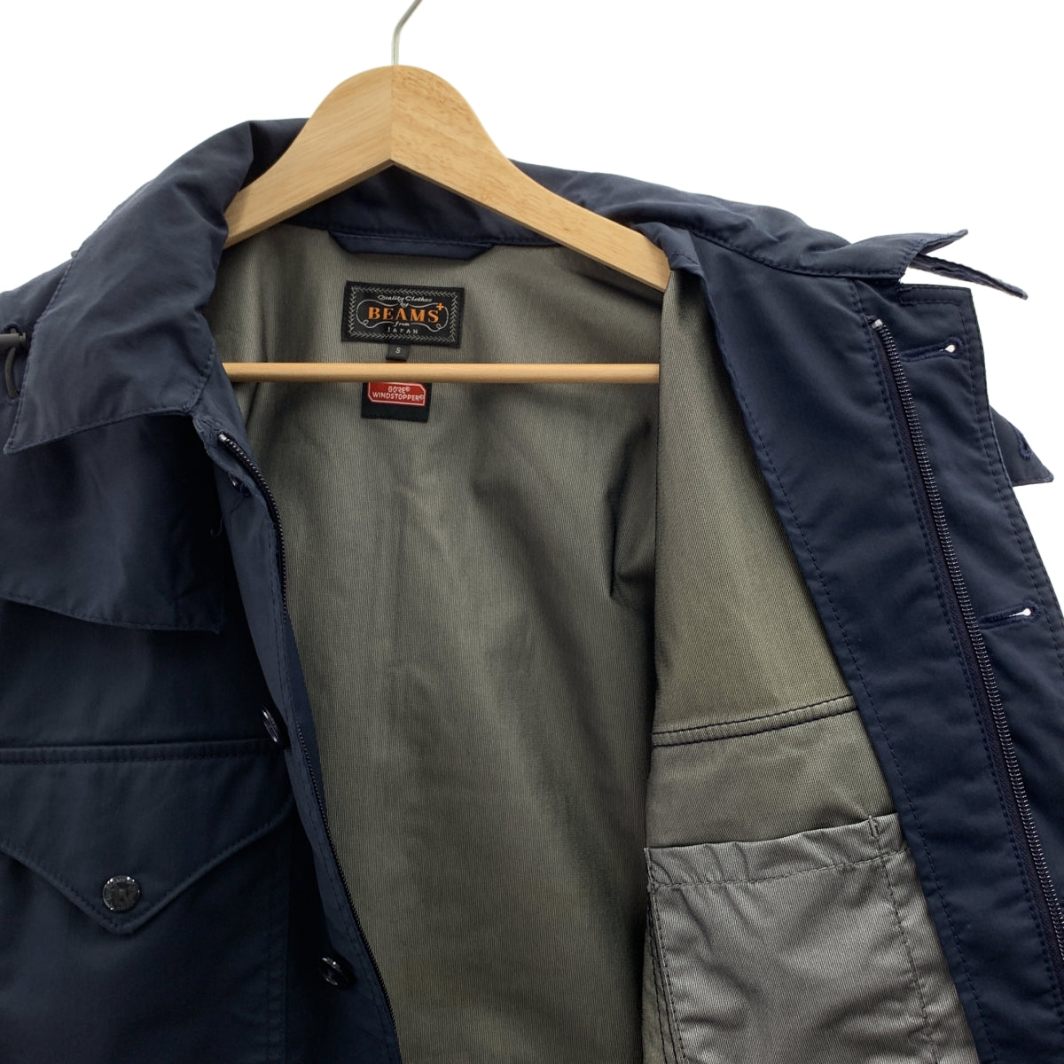 BEAMS PLUS / 빔 스플러스 | × GORE Windstopper Hooded Parka / 마운틴 파커 재킷 | S | 남성