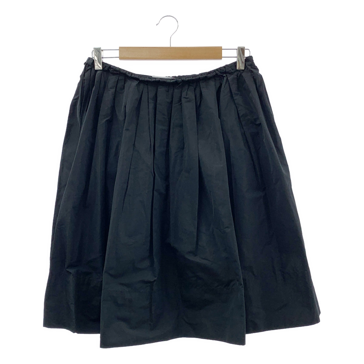JIL SANDER / ジルサンダー | シルク混 ギャザー ボリューム サイドジップ スカート | 36 | レディース