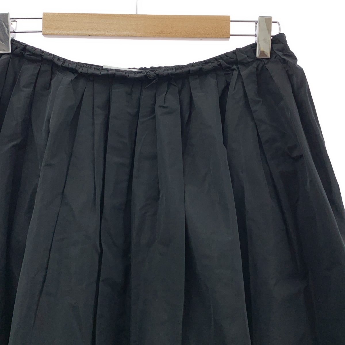 JIL SANDER / ジルサンダー | シルク混 ギャザー ボリューム サイドジップ スカート | 36 | レディース