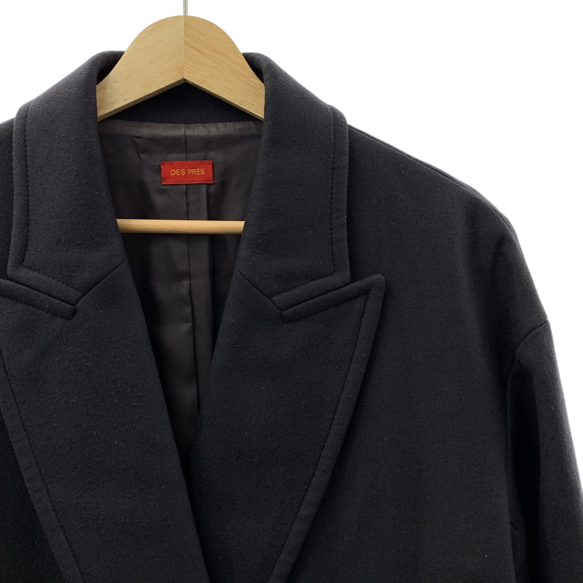 DES PRES / デプレ | ウール ダブルブレスト コート | 34 | レディース
