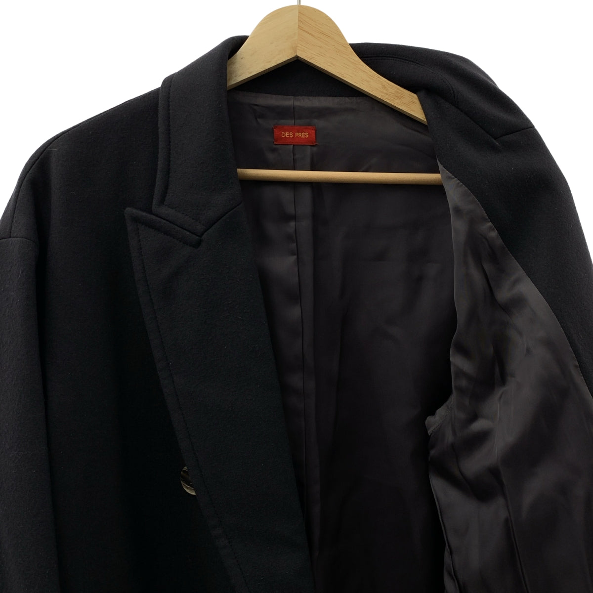 DES PRES / デプレ | ウール ダブルブレスト コート | 34 | レディース