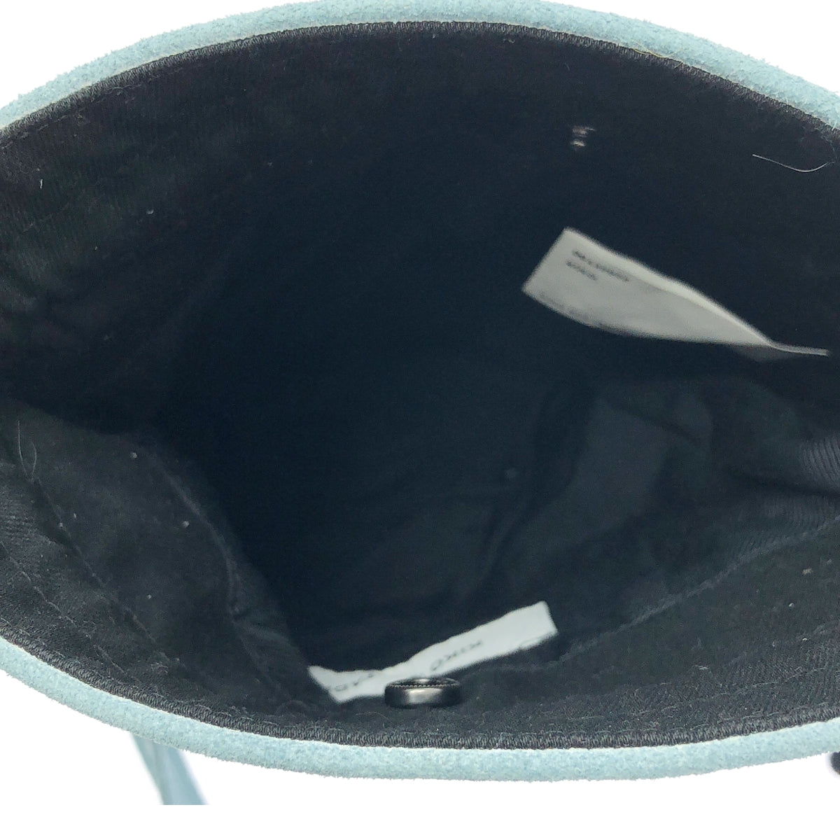 Kiko Kostadinov / 키코코스타디노프 | oren bag 스웨이드 가죽 숄더백 | 라이트 블루/블랙 | 남성