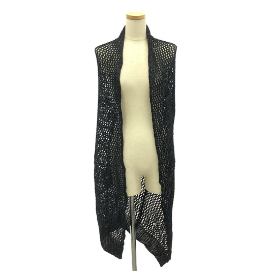 YOHJI YAMAMOTO +NOIR / 山本耀司 Plus Noir | 90年代 / 1992SS |人造絲變形鉤針針織開襟衫 | 3 |女性的