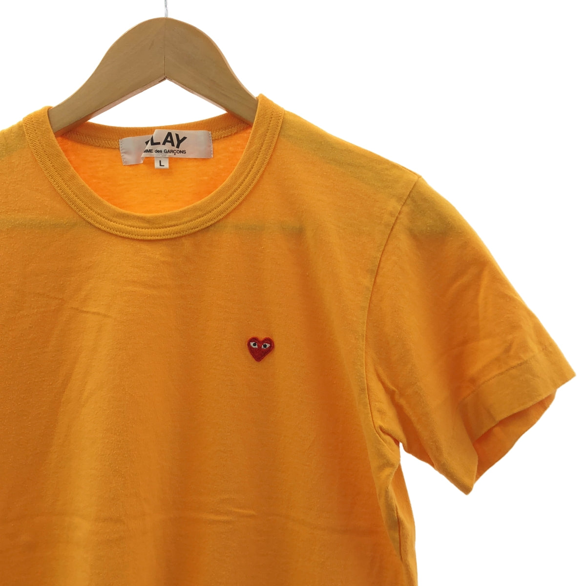 PLAY COMME des GARCONS / 플레이콤 데 갤슨 | 하트 미니 패치 크루넥 컷소우 | L |