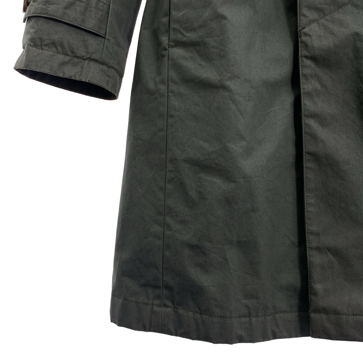 junhashimoto / 준 하시모토 | CERRUTI COTTON STEIFF BAL COLLAR COAT 슈타이프 발카라 코트 | 2 | 올리브 |