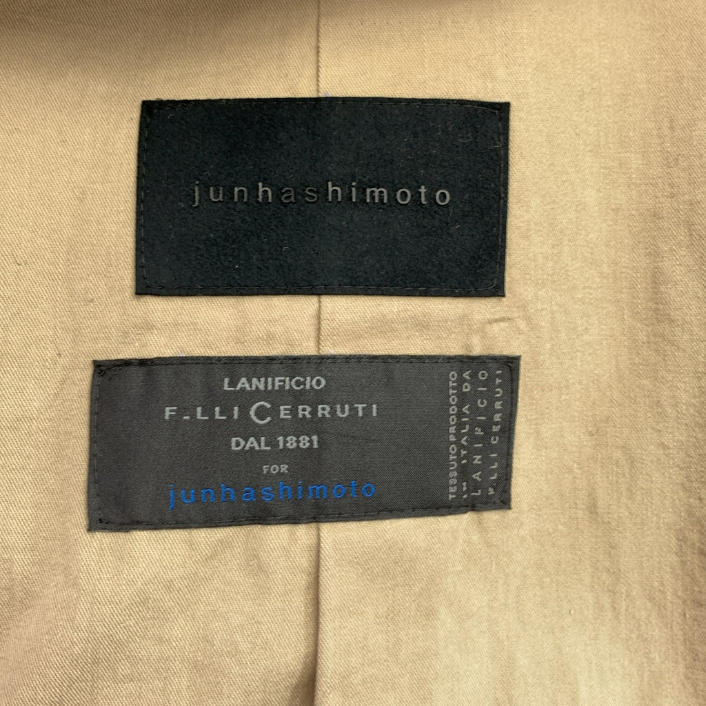 junhashimoto / 준 하시모토 | CERRUTI COTTON STEIFF BAL COLLAR COAT 슈타이프 발카라 코트 | 2 | 올리브 |