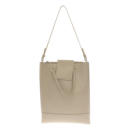 YAHKI | 2-Way Square Tote Shoulder Bag | Beige | Women's