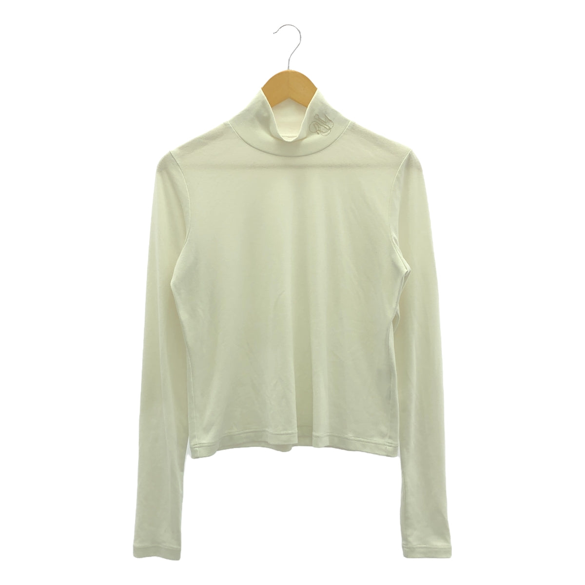 rosymonster / Rosy Monster | Logo neck argan turtleneck | F | Cream | Women's