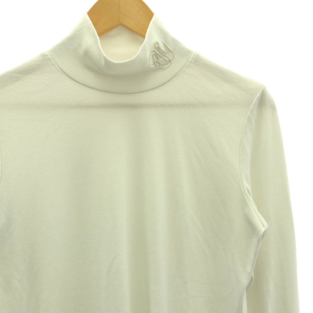 rosymonster / Rosy Monster | Logo neck argan turtleneck | F | Cream | Women's