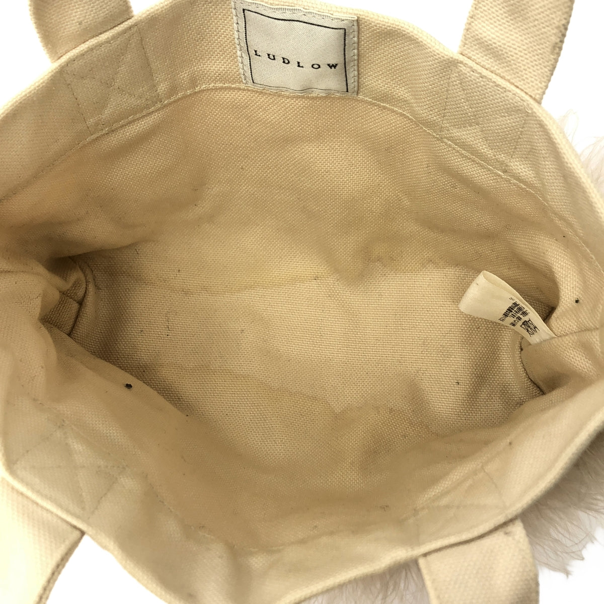 LUDLOW / 래드로 | 모피 캔버스 핸드백 |