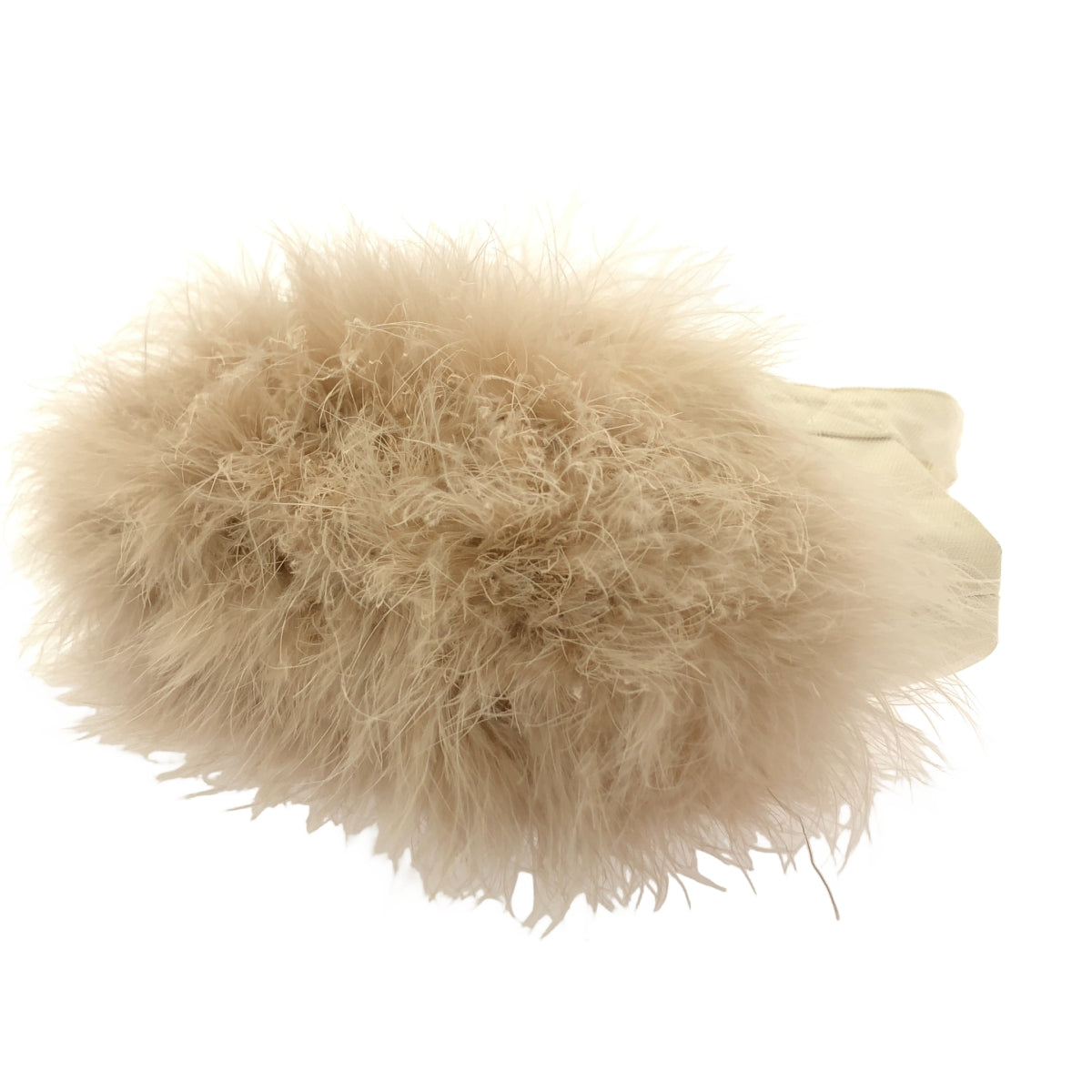 LUDLOW / 래드로 | 모피 캔버스 핸드백 | 화이트 / 베이지 | 여성