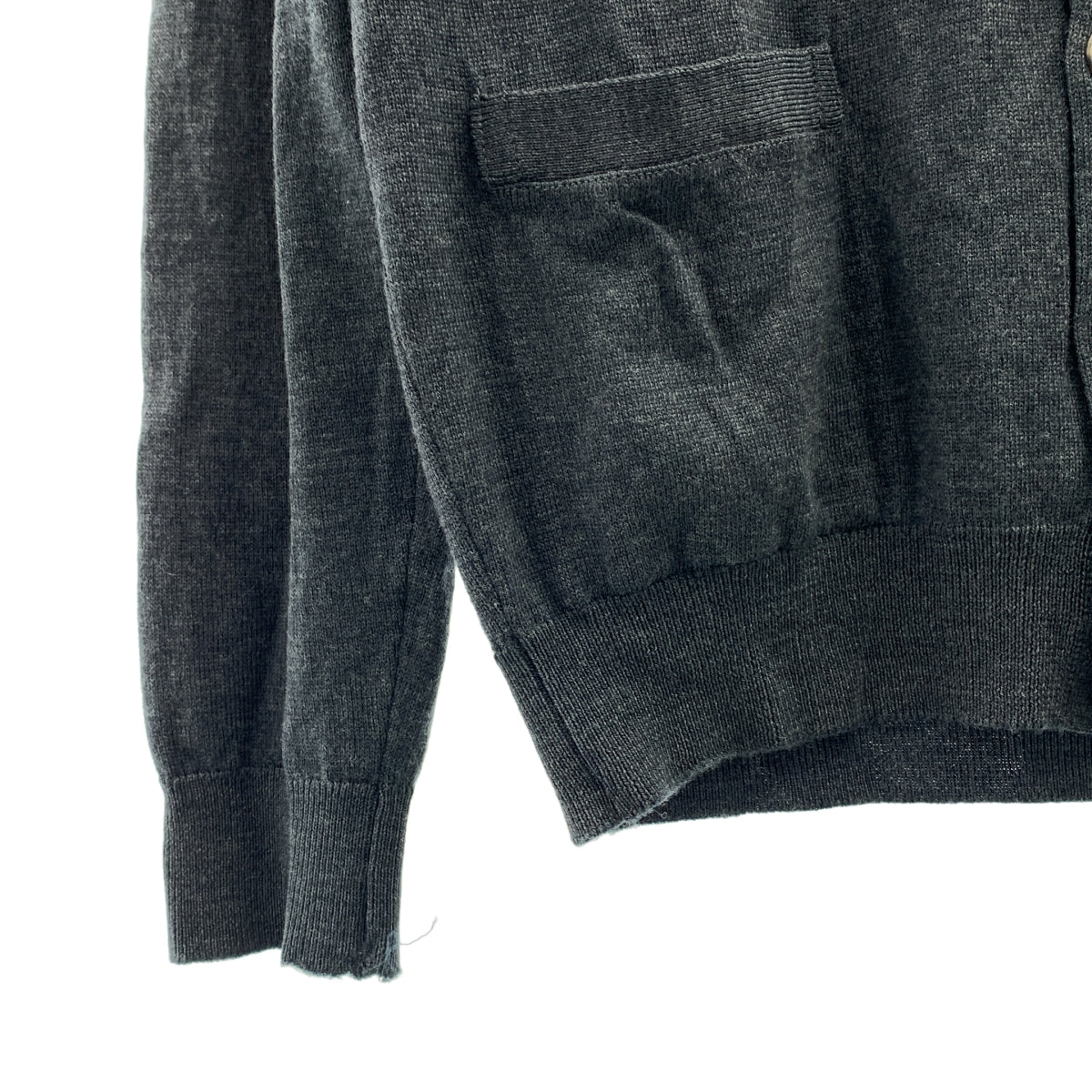 MARGARET HOWELL / 마가렛 하웰 | × JOHN SMEDLEY / 존스 메들리 별주 울 하이 게이지 V 넥 니트 카디건 | M | 남성