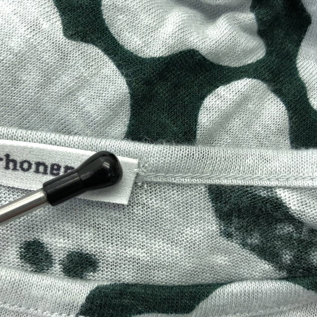 【美品】  mina perhonen / ミナペルホネン | 2024SS | hanaco / 総柄 リブ スリーブ ニット ワンピース | 38 | green | レディース