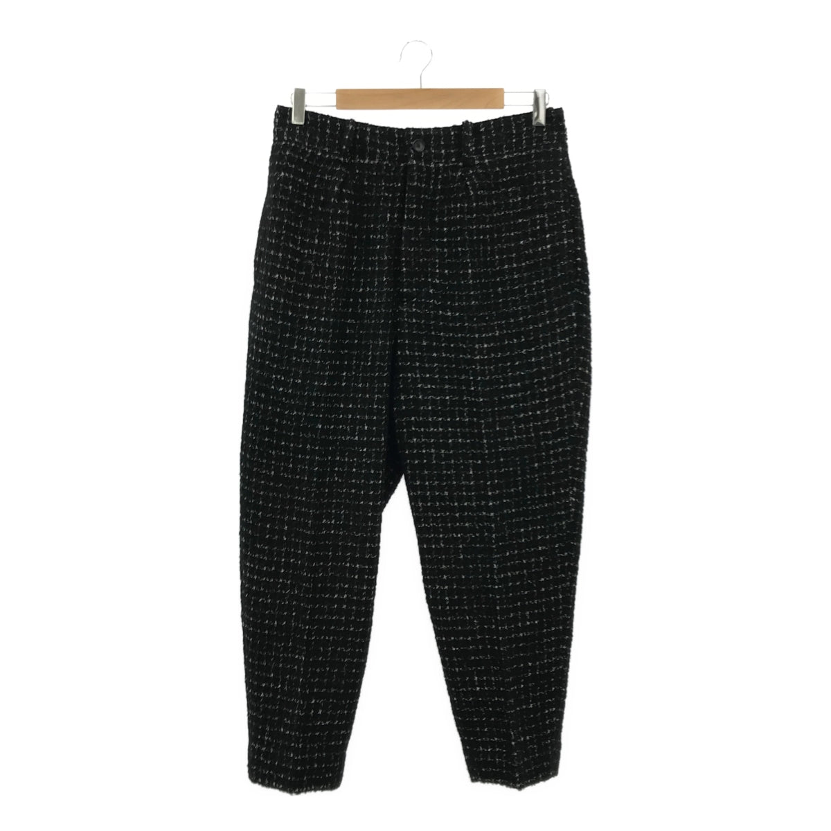 [Good Condition] Nahyat | Tweed Tuck Pants / Fully Lined | Size 3 | Black | Men's