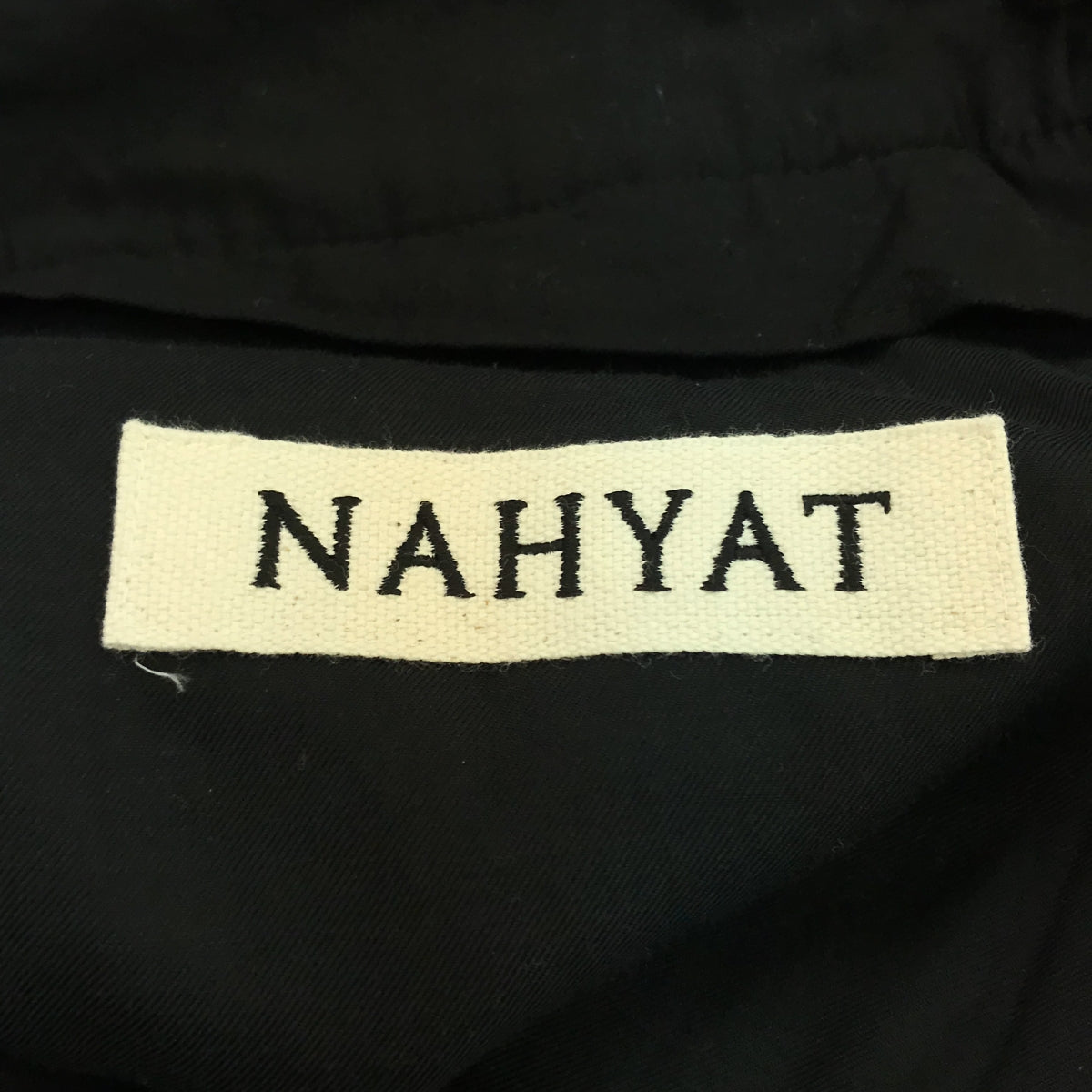 【美品】  Nahyat / ナヤット | ツイード タック パンツ / 総裏地 | 3 | ブラック | メンズ