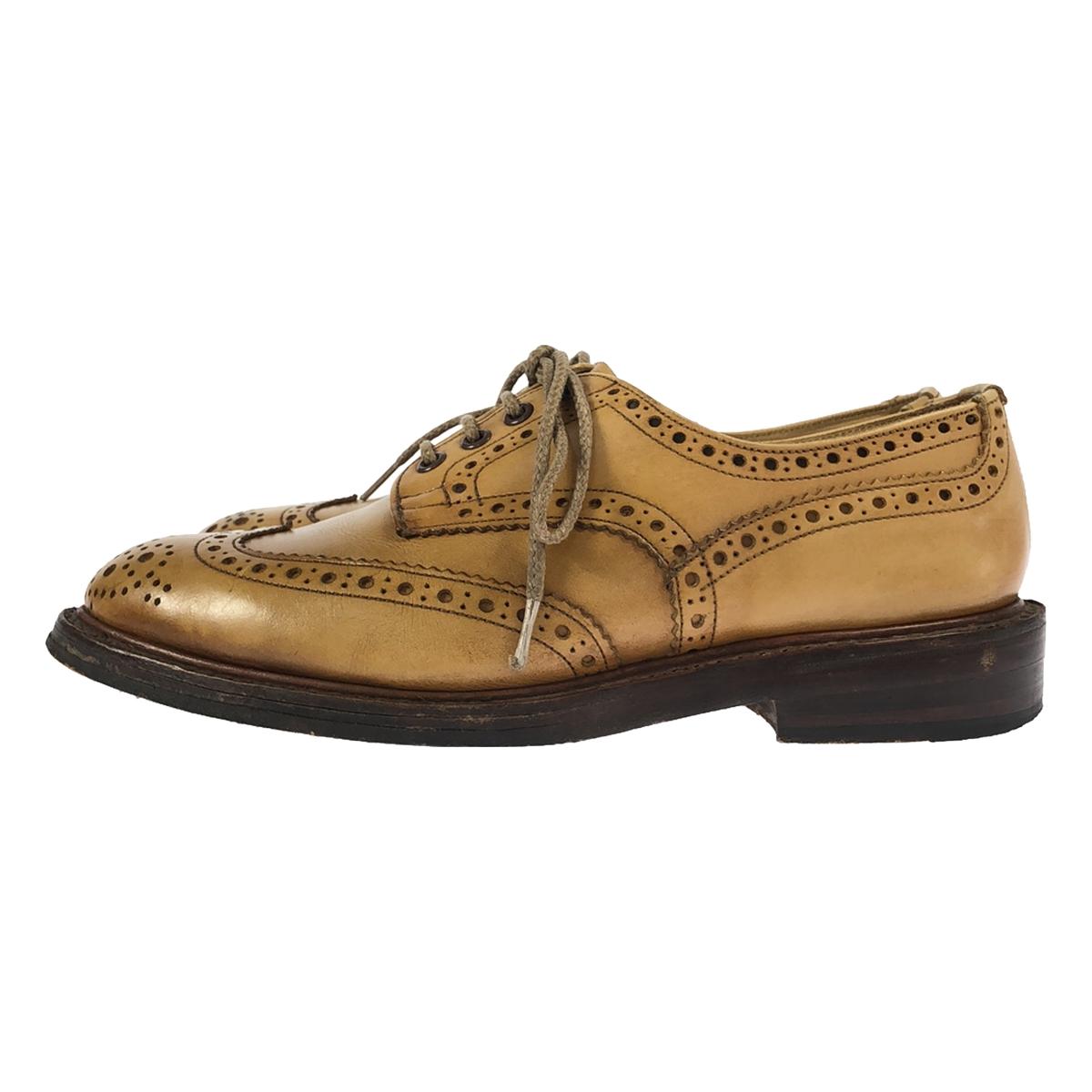 Tricker's / Trickers | M5633 BOURTON 버튼 윙 팁 가죽 컨트리 신발 | 8 | 브라운 | 남성