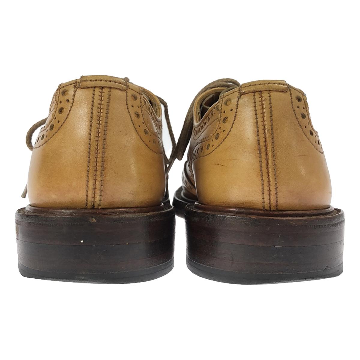 Tricker's / Trickers | M5633 BOURTON 버튼 윙 팁 가죽 컨트리 신발 | 8 | 브라운 | 남성