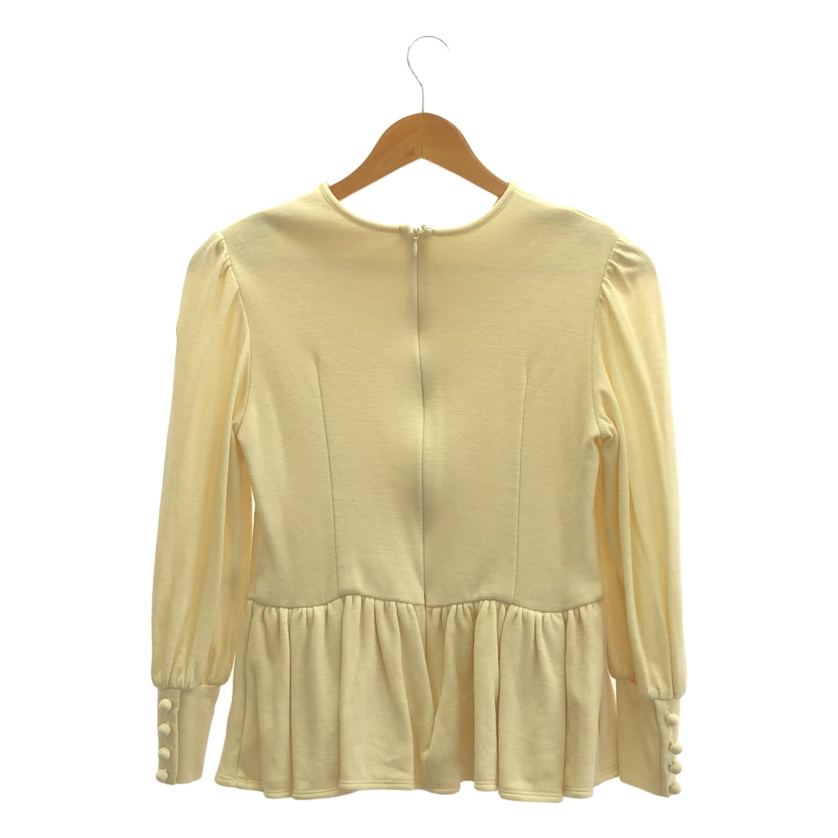 BORDERS at BALCONY / ボーダーズアットバルコニー | 2022AW | WEEKEND BISHOP SLEEVE TOP / ビショップスリーブトップ ニット | 36 | ベージュ | レディース
