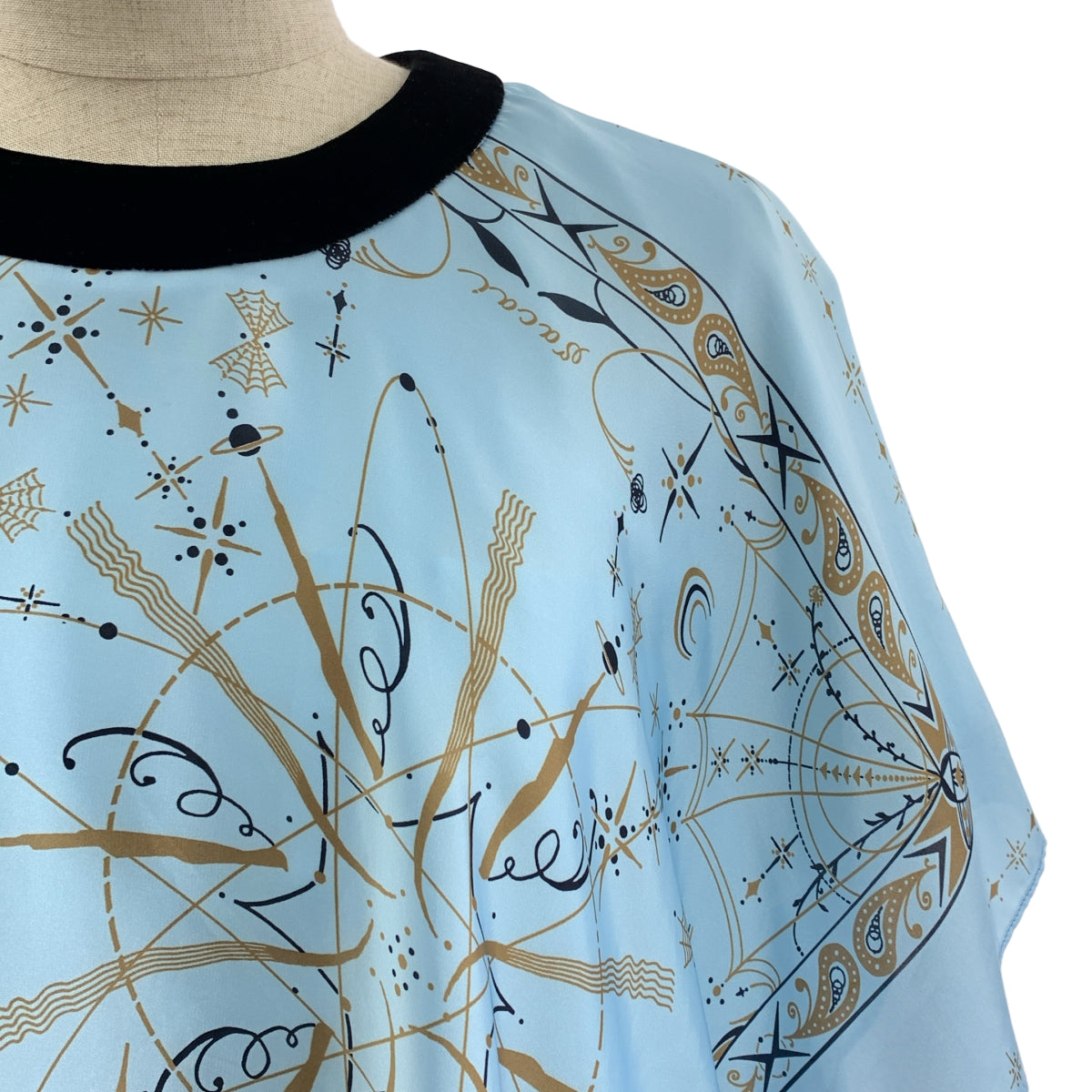 sacai / サカイ | 総柄 カットソー レイヤード ブラウス |