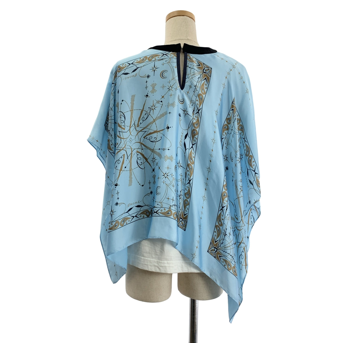 sacai / サカイ | 総柄 カットソー レイヤード ブラウス |