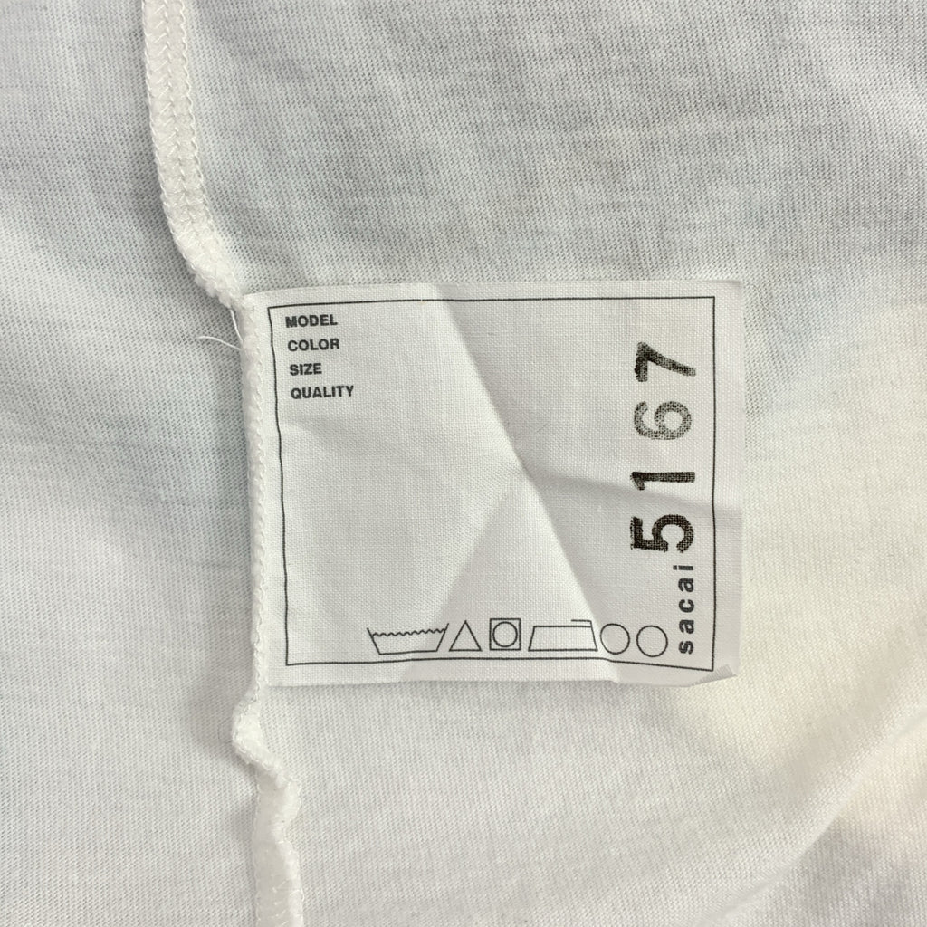 sacai / 사카이 | 총 무늬 컷소우 레이어드 블라우스 |